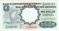 Malaya And British Borneo 1 Dollar,  1. 3 .1959